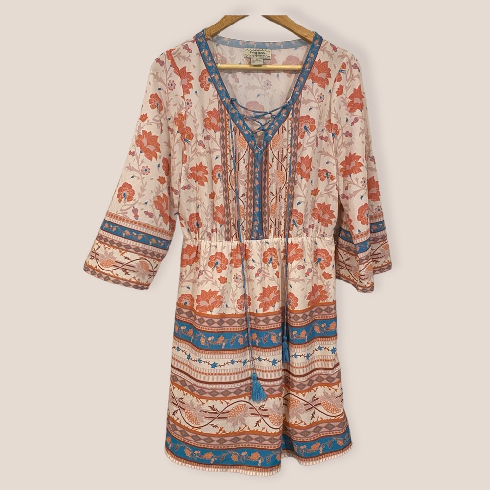Flying Tomato Boho Gypsy Dress Aztec Festival Concert Dress